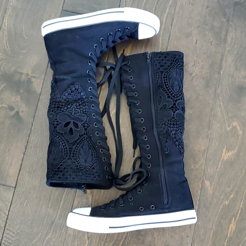 Knee high sneakers